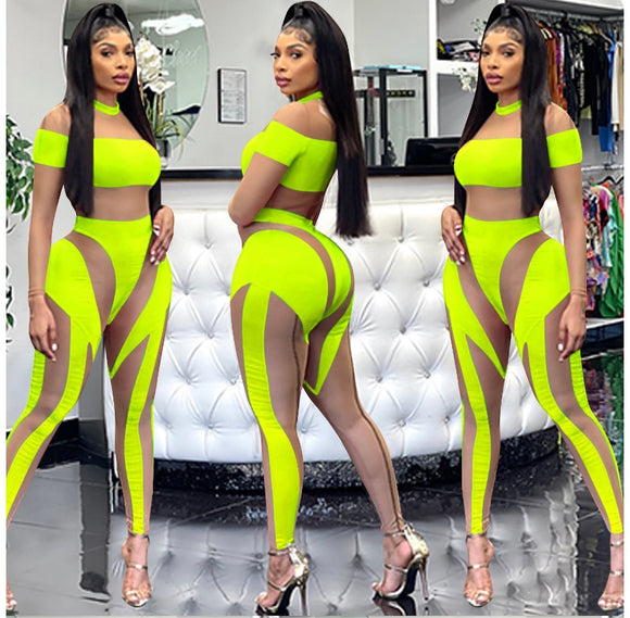 (S-XXL) 💋 Sexy Night Out Mesh See-through Long-sleeved Jumpsuit